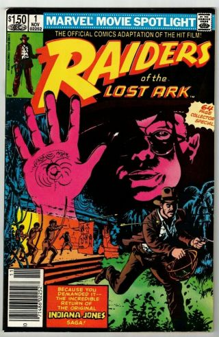 Raiders Of The Lost Ark 1 Marvel Movie Spotlight Canadian Variant 68 Pages 1982