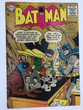 Batman 97 - The Return Of The Bat Hound - Early Silver Age