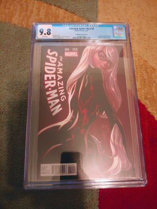 The Spiderman 4 J Scott Campbell Color Variant Cgc 9.  8 First Silk App.