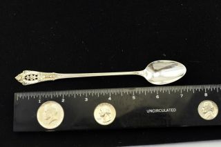 Rosepoint By Wallace Sterling Silver Long Iced Tea Spoon 7 5/8 "