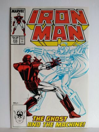 Iron Man 219 Key First 1st Appearance Of Ghost Marvel Comics 9.  4 - 9.  6 Cgc Ready