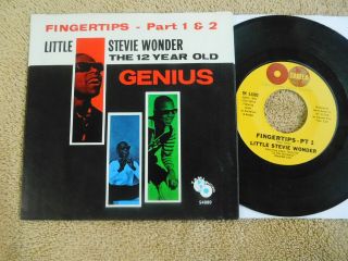 Little Stevie Wonder - Fingertips Part 1 & 2 - Us Picture Sleeve Ps 7 "