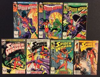 SPIDER - WOMAN 1 - 50 Comic Books FULL SERIES Bronze Age Marvel 1978 Shape 10