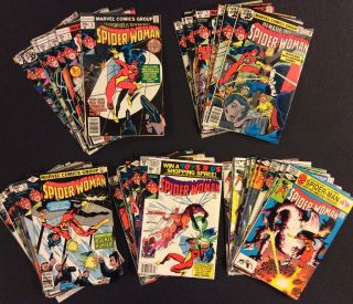 Spider - Woman 1 - 50 Comic Books Full Series Bronze Age Marvel 1978 Shape