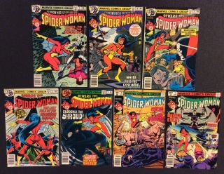 SPIDER - WOMAN 1 - 50 Comic Books FULL SERIES Bronze Age Marvel 1978 Shape 5