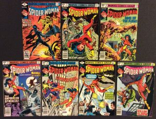 SPIDER - WOMAN 1 - 50 Comic Books FULL SERIES Bronze Age Marvel 1978 Shape 6