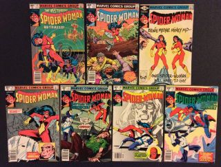SPIDER - WOMAN 1 - 50 Comic Books FULL SERIES Bronze Age Marvel 1978 Shape 7