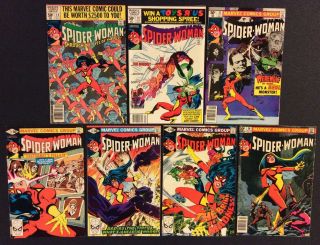 SPIDER - WOMAN 1 - 50 Comic Books FULL SERIES Bronze Age Marvel 1978 Shape 8