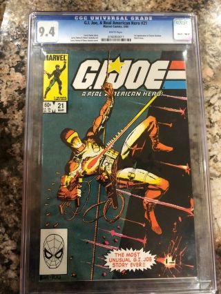 G.  I.  Joe 21 - Cgc 9.  4 (white Pages) - First Appearance Of Snake Eyes