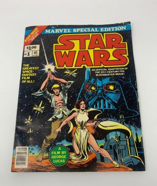 Marvel Special Edition Featuring Star Wars 1 (1977,  Marvel) Large Book Vintage