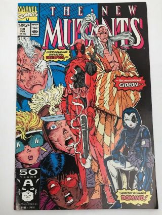 The Mutants 98 1st Appearance Of Deadpool Marvel Comic Book