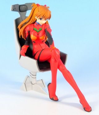 Sega Evangelion 2.  0 Asuka Langley Shikinami Premium Figure Girl With Chair