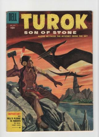 Four Color 656 Vintage Dell Comic Key 2nd Turok Son Of Stone Golden Age 10c