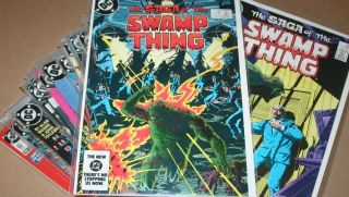 Saga Of Swamp Thing 20 - 32 34 - 48 50 - 64 Annual 2 Set Alan Moore,  John Constantine