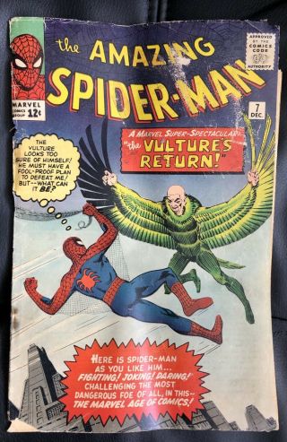 The Spider - Man.  7 Nov.  1963.  (“the Vulture’s Return ”) Marvel.