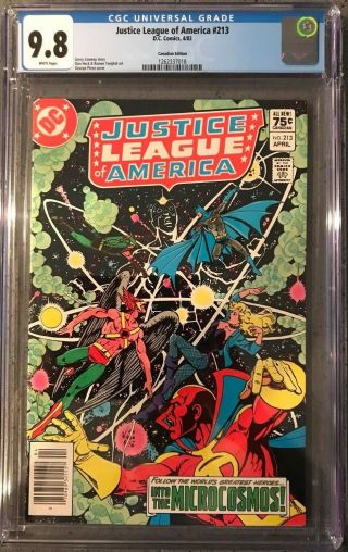 Justice League Of America 213 Cgc 9.  8 Canadian Variant Key Issue L@@k