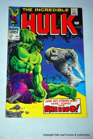 Incredible Hulk 104 Marvel Comic Book F - Vf