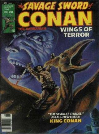 Savage Sword Of Conan (1974 Series) 30 In Vf, .  Marvel Comics [ 2h]