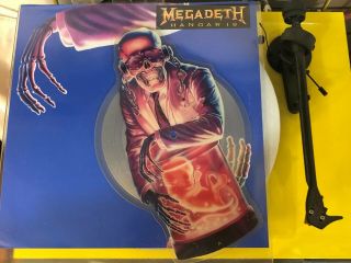 Megadeth Hangar 18 Shaped Picture Disc With Picture Insert Limited Edition