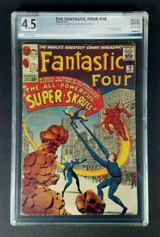 Fantastic Four 18 Pgx 4.  5 Marvel Comics Origin/1st App Of The - Skrull