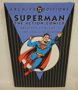 Superman The Action Comics Archives Volume 3 2001 Dc Archive Editions 1st Print