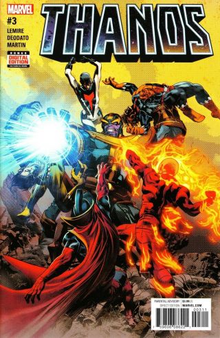 Thanos 1 - 9 run Jeff Lemire Mike Deodato Marvel Now Thane Imperial Guard VF, 3