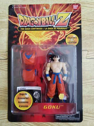 Dragon Ball Z The Saga Continues Goku Figure Mip Bandai 1997 Vintage