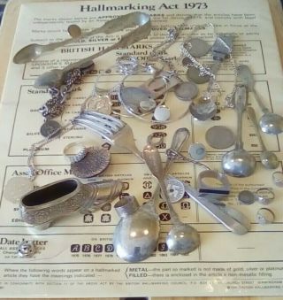 Vintage Silver Toned Collectables Plated Sterling 925 House Curios