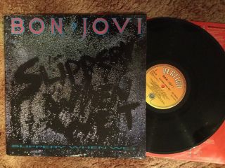 Bon Jovi - Slippery When Wet - Vinyl Lp Uk 1986 A1/b1 Uk Post