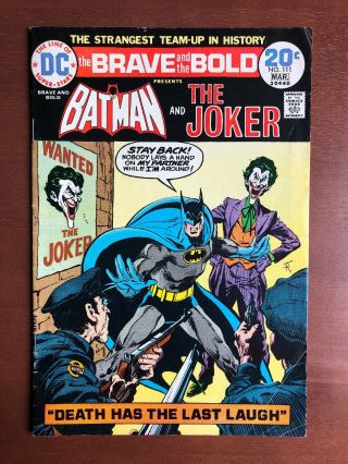 Brave And The Bold 111 (1974) 7.  0 Fn Dc Key Issue Bronze Age Comic Joker Batman