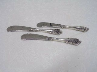 Wallace Grande Baroque Sterling Set Of Butter Spreaders