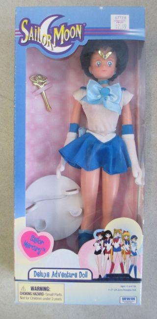 Mib 2000 Irwin Sailor Moon Sailor Mercury Deluxe Adventure 11.  5 " Doll