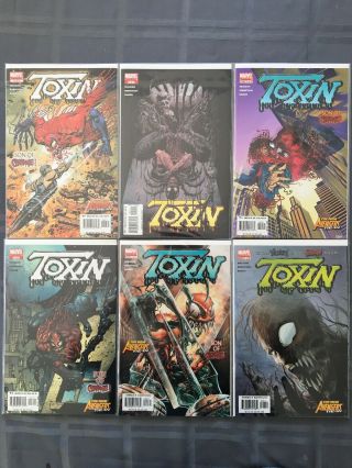 Toxin (son Of Carnage) Issues 1 - 6 From 2005 Complete,  Spider - Man Marvel Comics Nm