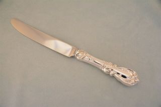 Reed & Barton Burgundy Sterling 9 - 5/8 Hh French True Dinner Knife No Mono