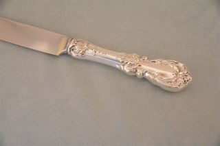 Reed & Barton Burgundy Sterling 9 - 5/8 HH French True Dinner Knife No Mono 4