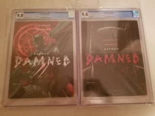 Batman Damned 1 Cover A & B Set Both Graded At Cgc 9.  8 First Prints