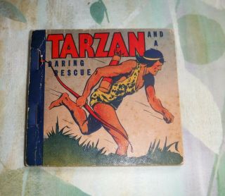 Tarzan And A Daring Rescue Premium Big Little Book Blb 1938 Sc Rare C7