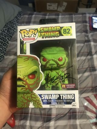 Phil Hester Signed Swamp Thing Funko Pop