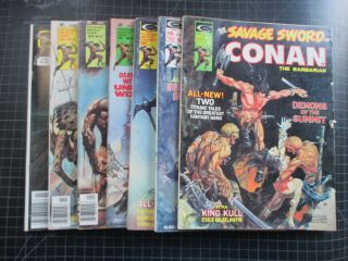 Marvel Savage Sword Of Conan Mag 3,  4,  9,  10,  22,  24,  82