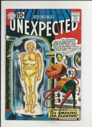 Vintage Dc Comic Silver Age 1961 Tales Of The Unexpected 66 Space Ranger Vf/nm