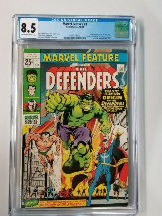 Marvel Feature 1 Cgc 8.  5 Vf,  Origin And 1st Appearance Of The Defenders