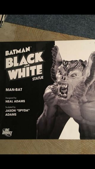 Dc Direct Batman Black And White Manbat Statue