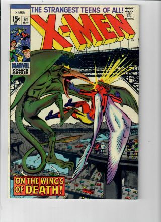 X - Men 61 - Grade 7.  0 - Neal Adams Cover