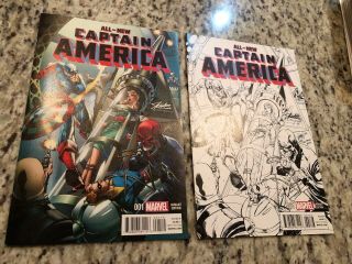 All Captain America 1 Campbell Variant Set Stan Lee Exclusive Nm
