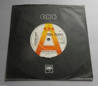 Adam Ant - Desperate But Not Serious Uk 1982 Cbs Promotional 7 " Single