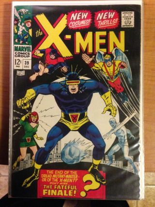 1967 X - Men Marvel Comic Book Vol 1 No 39 Dec.