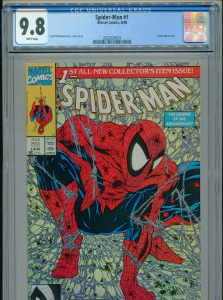 1990 Marvel Spider - Man 1 Torment Todd Mcfarlane Cgc 9.  8 White Box1