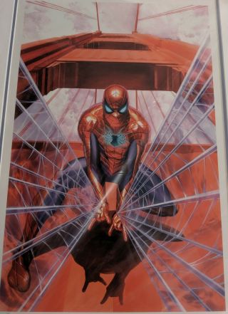 SpiderMan Trouble in San Francisco 74/300 Fine Art Print Sideshow Alex Ross Art 2
