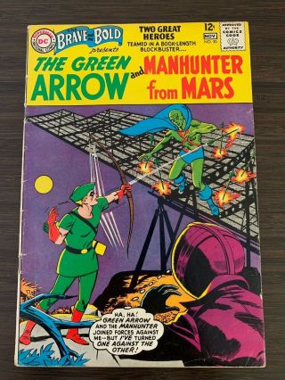 Brave & The Bold No.  50 Dc 10/63 F - 5.  5 Green Arrow & Manhunter From Mars,  Key Nr