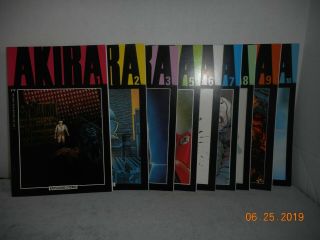 Epic Comics - Akira - 1 - 3,  5 - 10 (missing 4) - Spines Are Not Broken - 1988